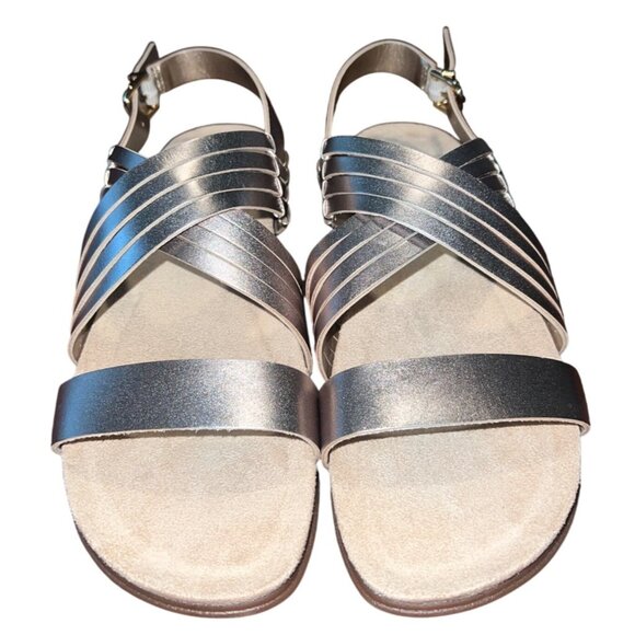 Easy Spirit Women's Marlis Slingback  Metallic Flat Sandals‎ Size 11n - Picture 2 of 6